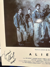 Load image into Gallery viewer, Alien poster signed by Veronica Cartwright. 18x28. DOTD VIP poster JSA
