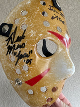 Load image into Gallery viewer, Friday The 13th Sean Cunningham, Mike DeLuna, Derek Mears, and CJ Graham signed hockey mask JSA
