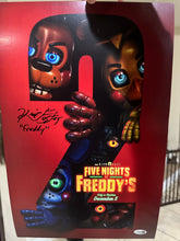 Load image into Gallery viewer, Kevin Foster signed Five Nights At Freddys 2 11x14 photo Comes with JSA sticker
