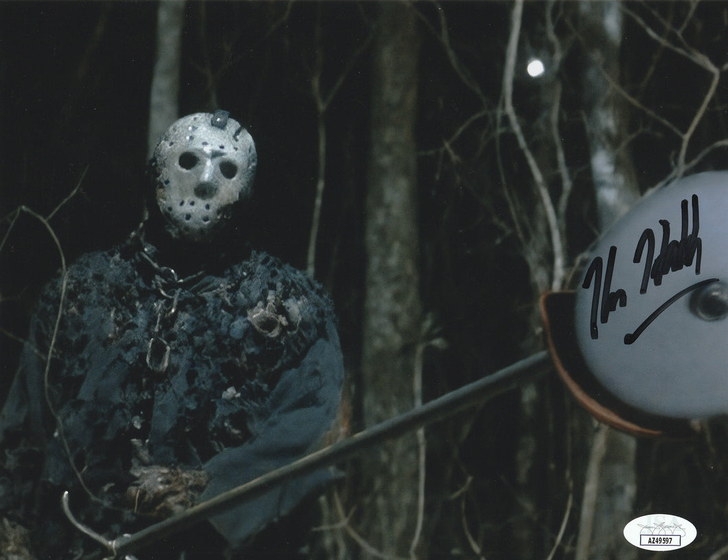 Friday The 13th Kane Hodder signed 8x10  Comes with JSA sticker