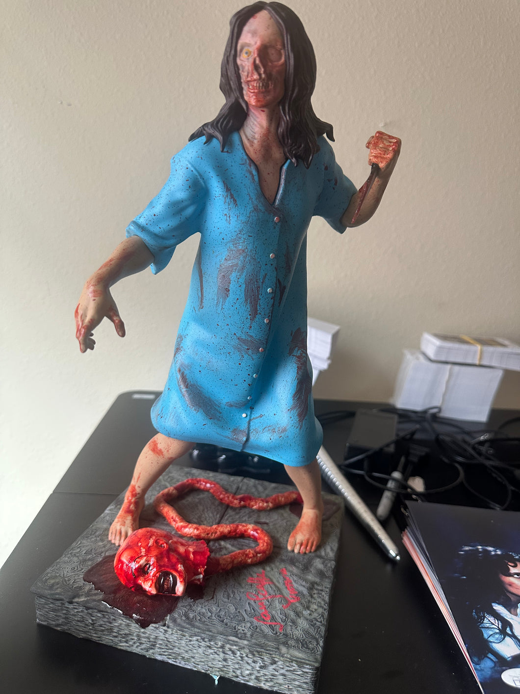 Samantha Scaffidi signed Terrifier statue