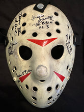 Load image into Gallery viewer, Friday The 13th Part 3 cast signed hockey mask JSA  13X Studios signed by 6
