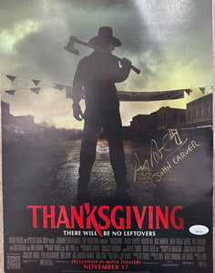 Alex Armbruster Thanksgiving signed John Carver 11x17 photo JSA