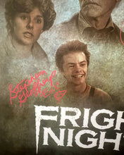 Load image into Gallery viewer, Fright Night show exclusive 18x28 poster Signed by Chris Sarandon and Stephen Geoffreys JSA
