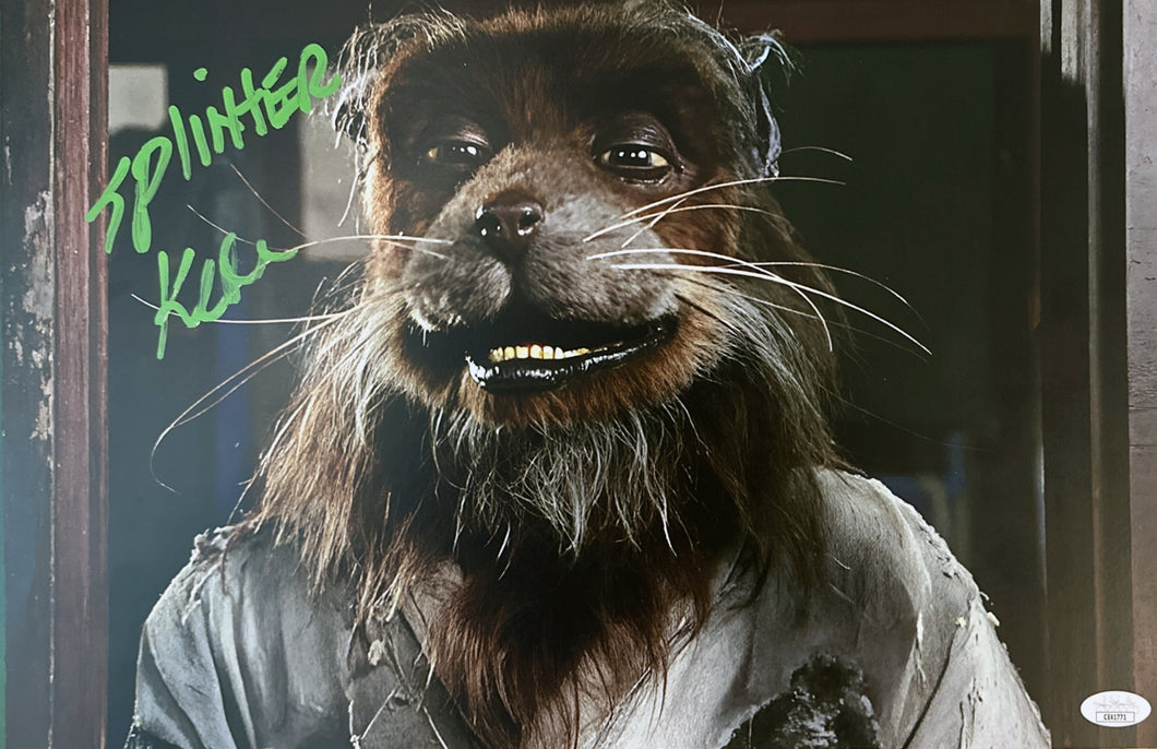 Teenage Mutant Ninja Turtles KEVIN KLASH signed 11x17 JSA Splinter