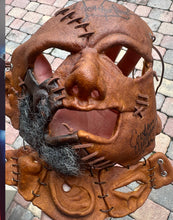Load image into Gallery viewer, Texas Chainsaw Massacre 2 Leatherface Mask JSA signed X2
