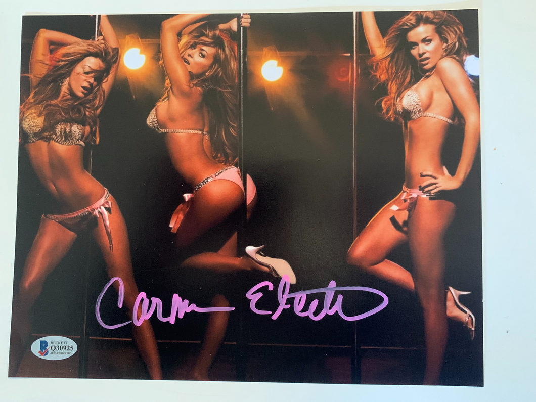 Carmen Electra Autograph 8x10 Photo Baywatch Beckett COA