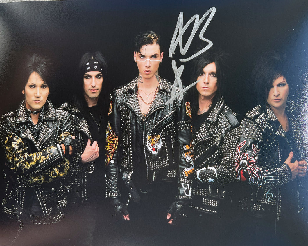 Andy Black signed Black Veil Brides 8x10