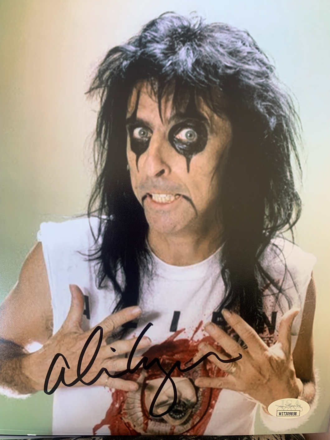 Alice Cooper signed 8x10 photo JSA COA