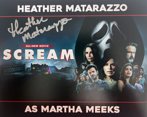 Heather Matarazzo signed Scream 8x10
