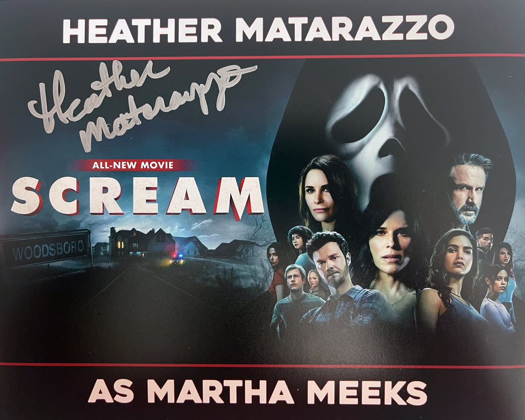 Heather Matarazzo signed Scream 8x10