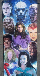Hellraiser cast  signed 11x24 Doug Bradley signed by 9